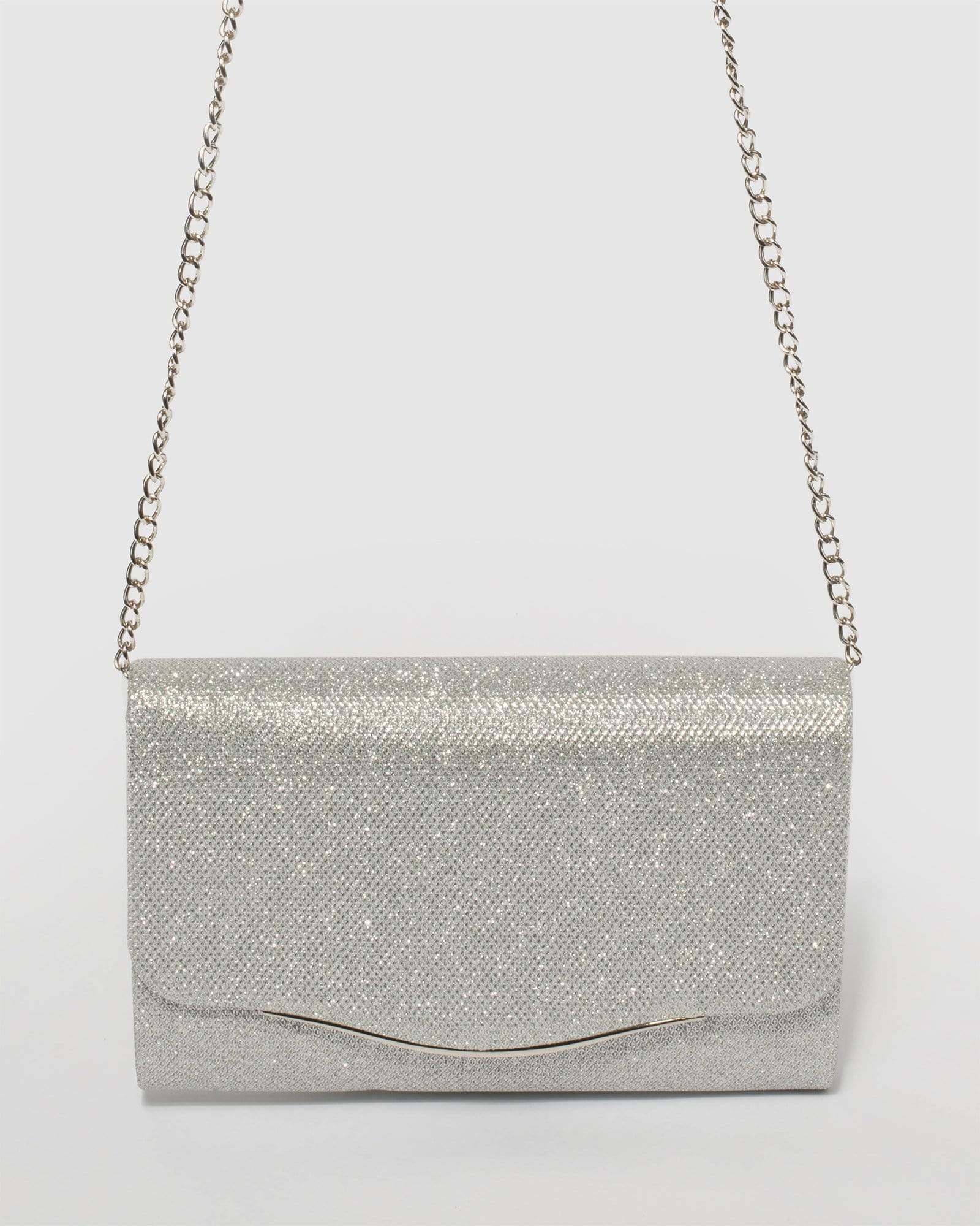 Colette silver clutch Clearance