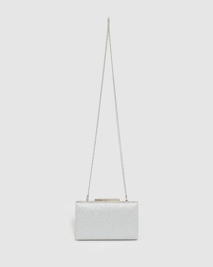 Silver Jaimi Clutch Bag | Clutch Bags