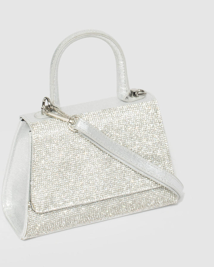 Silver Lilith Crystal Bag | Mini Bags