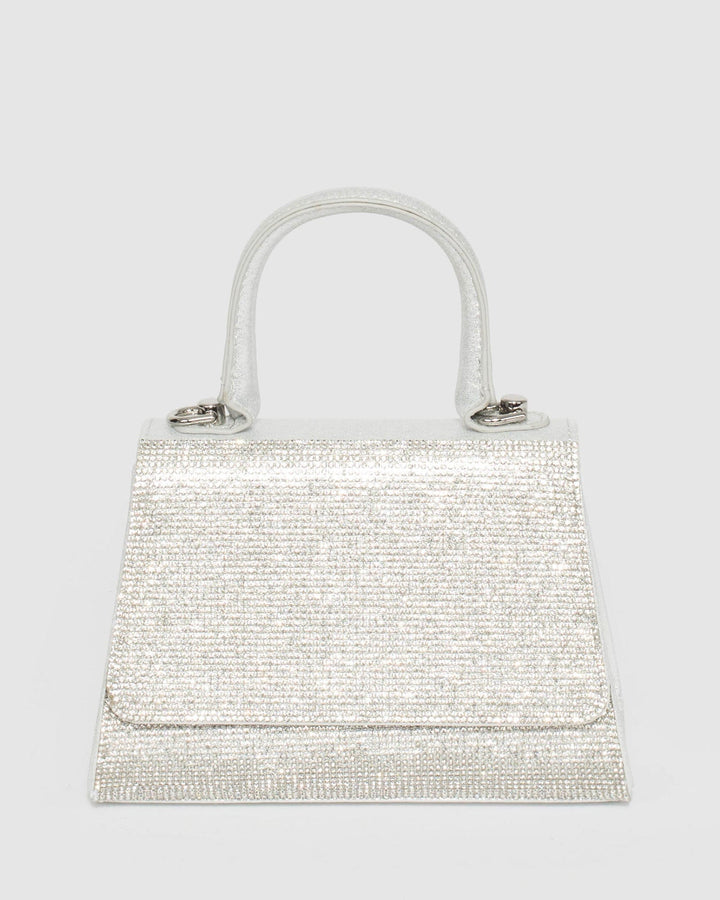Silver Lilith Crystal Bag | Mini Bags