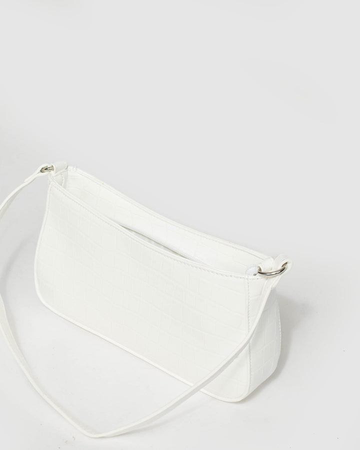 White Frankie Shoulder Bag | Mini Bags