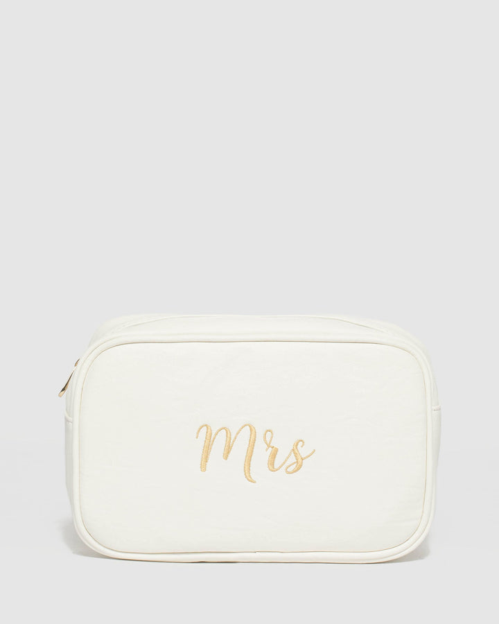 White Mrs Cosmetic Case | Cosmetic Cases
