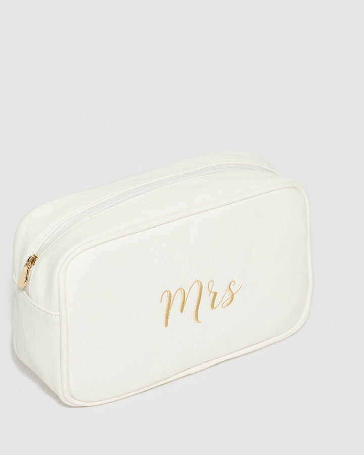 White Mrs Cosmetic Case | Cosmetic Cases