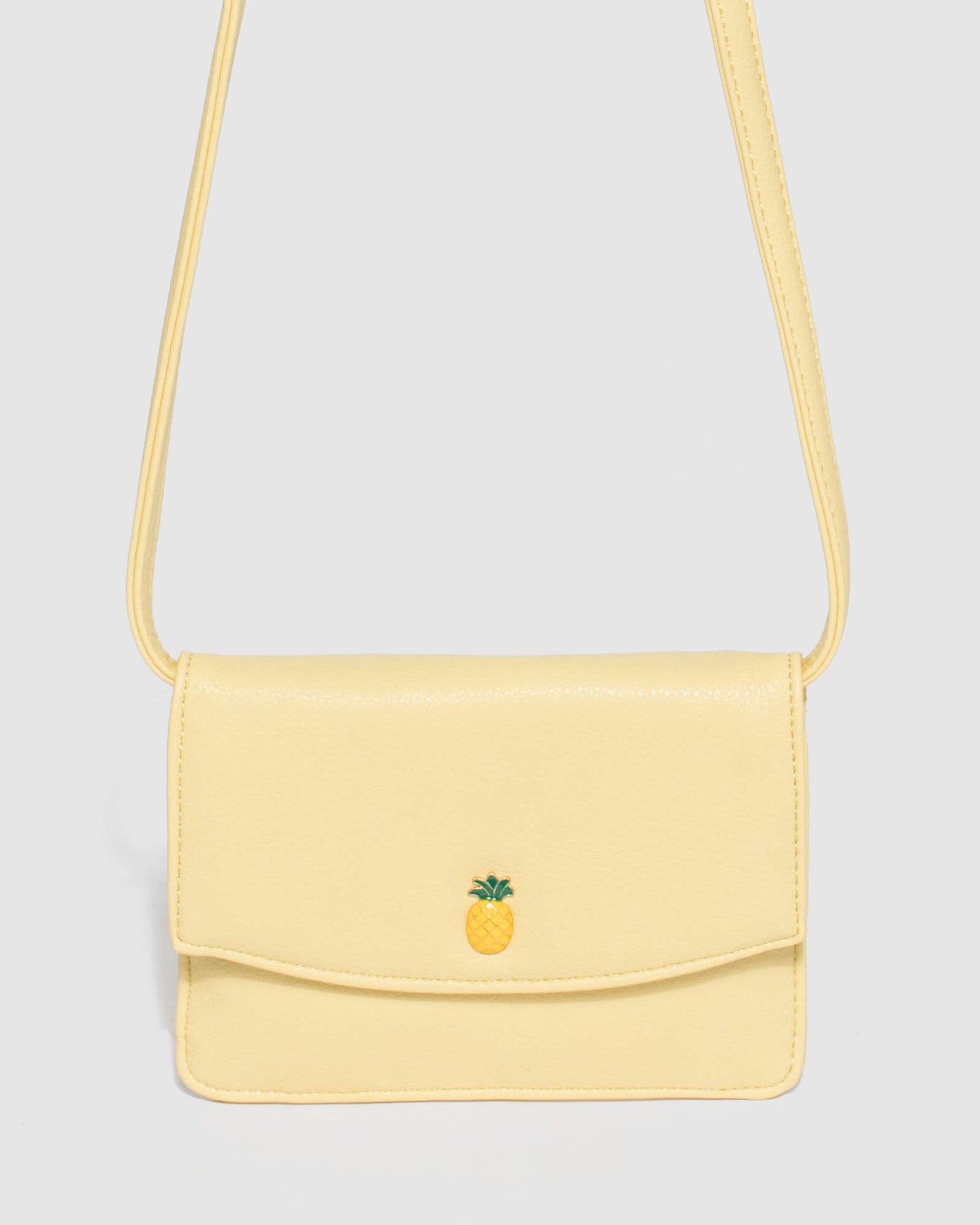 Yellow Girls Pineapple Shoulder Bag - Main Image