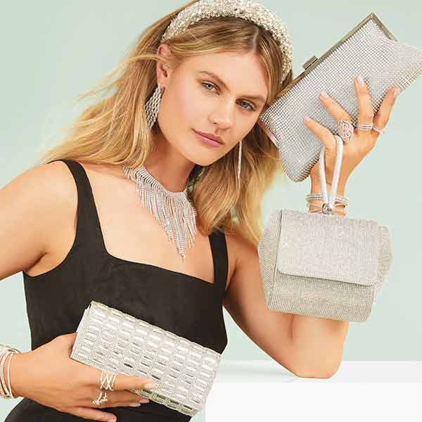 Silver Bags, Silver Clutches, Purses & Crossbody Bags