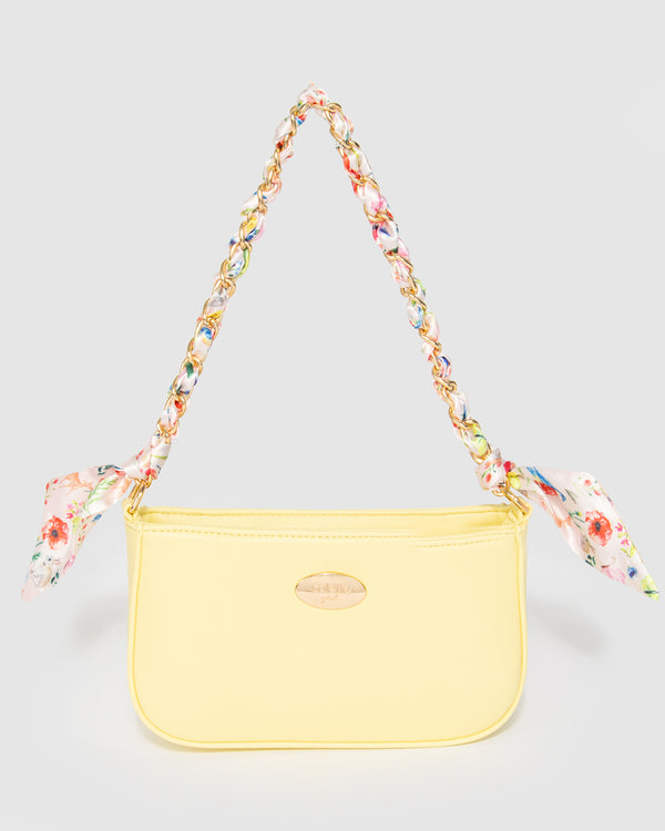Yellow Frankie Scarf Junior Shoulder Bag