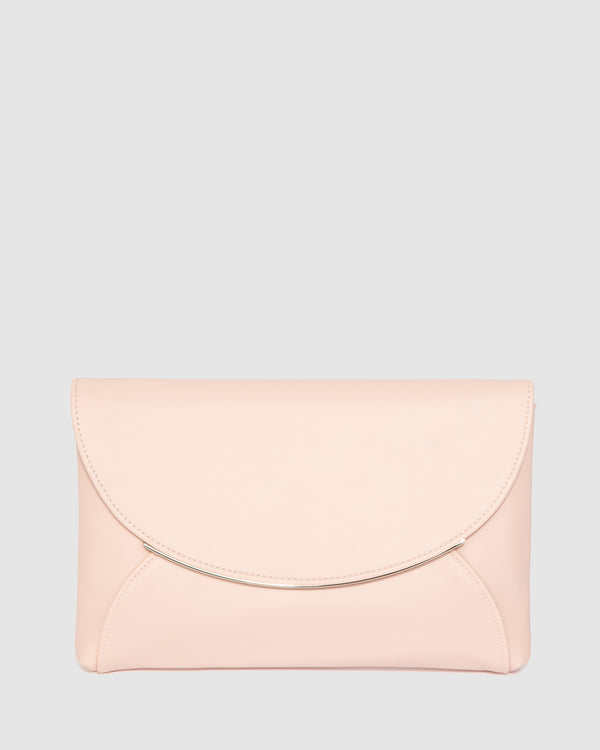 Pink Dalila Envelope Clutch Bag