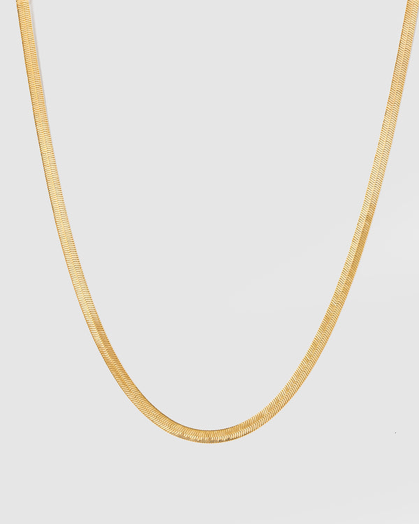 Gold Thick Snake Chain Necklace
