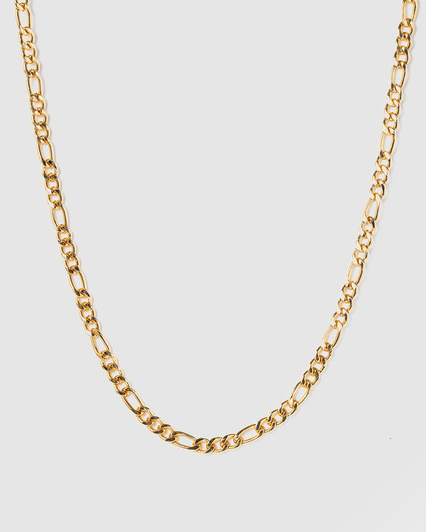 Gold Figaro Chain Necklace