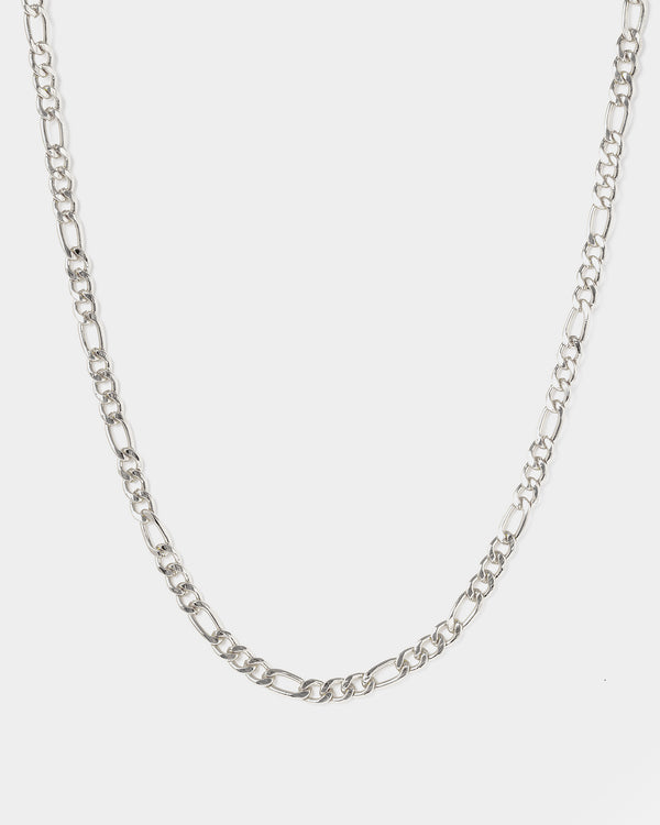 Silver Figaro Chain Necklace