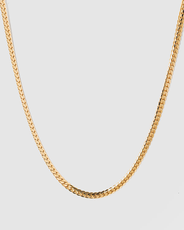 Gold Wheat Chain Necklace