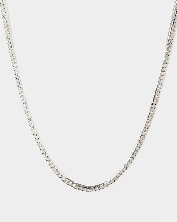 Silver Wheat Chain Necklace