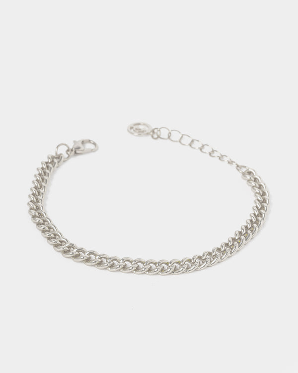 Silver Small Linked Chain Bracelet