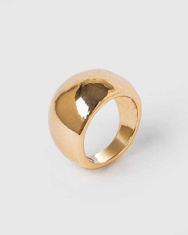Gold Thick Dome Ring