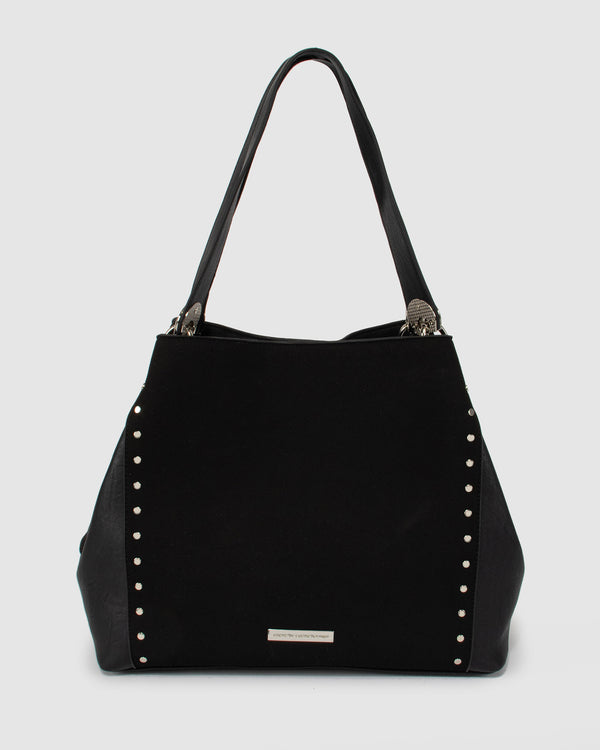 Black Mary Stud Slouch