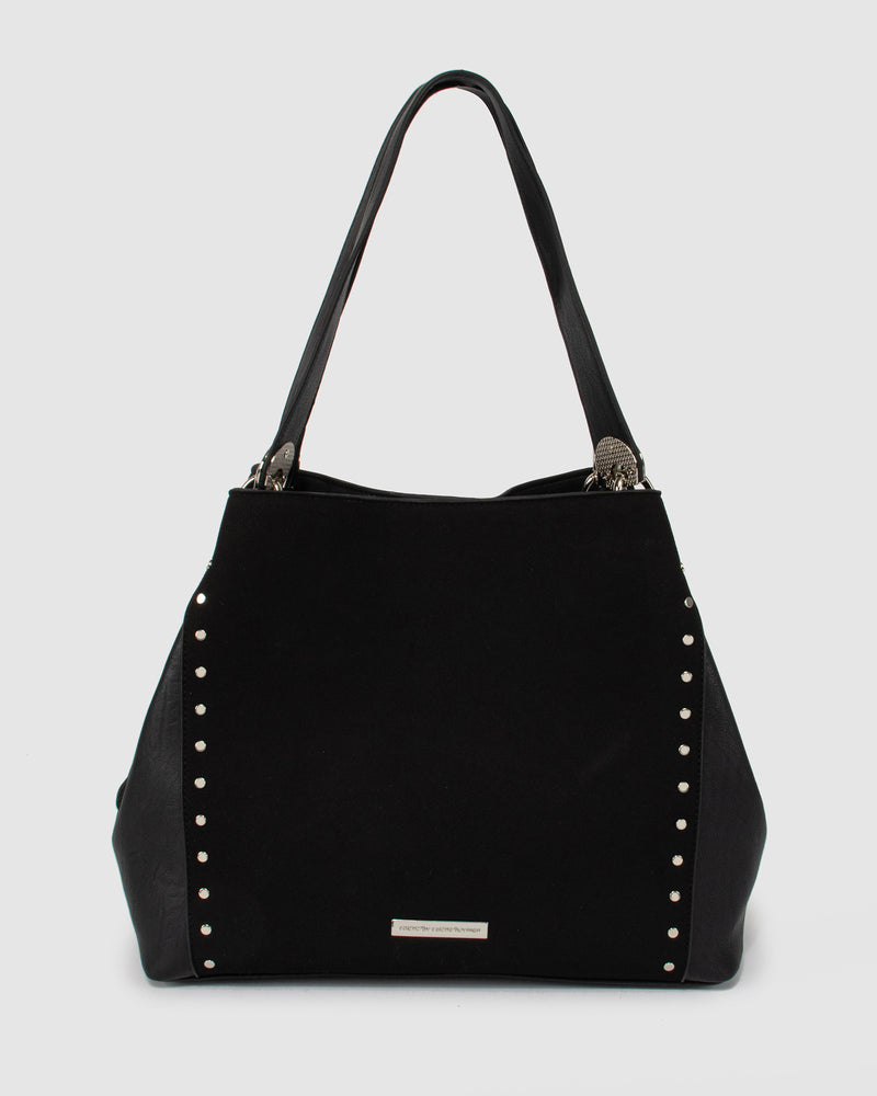 Black Mary Stud Slouch