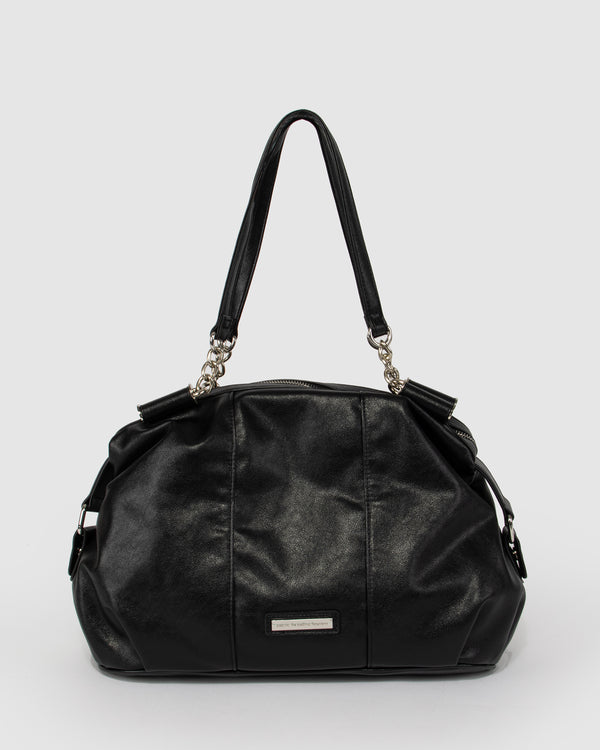 Black Akira Slouchy Tote