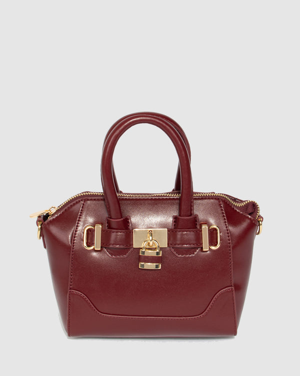 Berry Frankie Lock Tote Bag