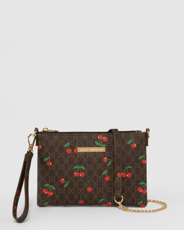 Print Peta Embroidery Wristlet