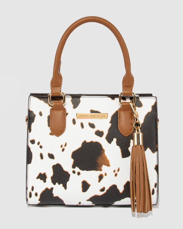 Print Sia Mini Tassel Tote