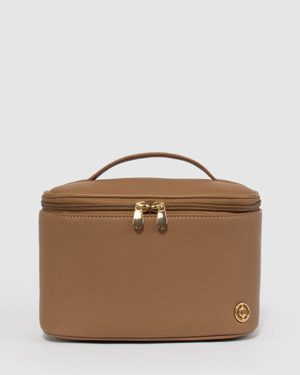 Caramel Harper Top Handle Lunch Bag