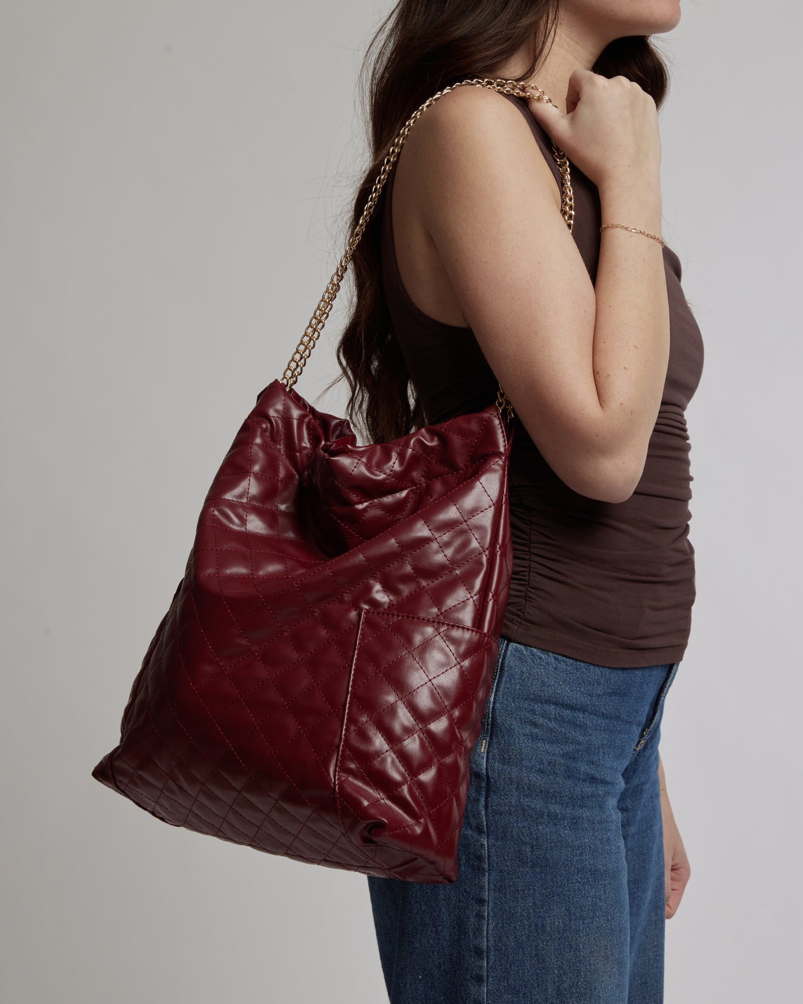 Berry Zara Slouch Quilt Tote $15 ($79.99) + more up to 81% off Colette by Colette Hayman sale bags