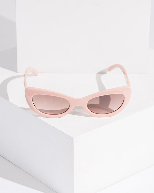 Colette by Colette Hayman Beige Cat Eye Sunglasses