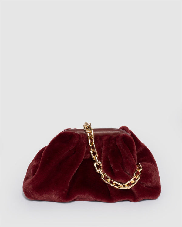 Colette by Colette Hayman Berry Claire Fur Shoulder Bag