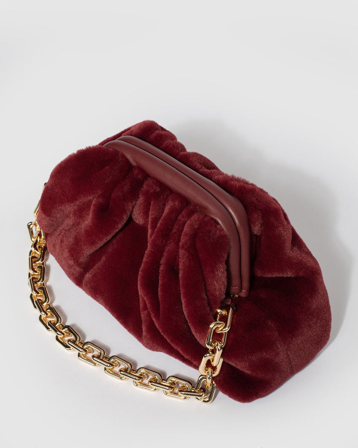 Colette by Colette Hayman Berry Claire Fur Shoulder Bag