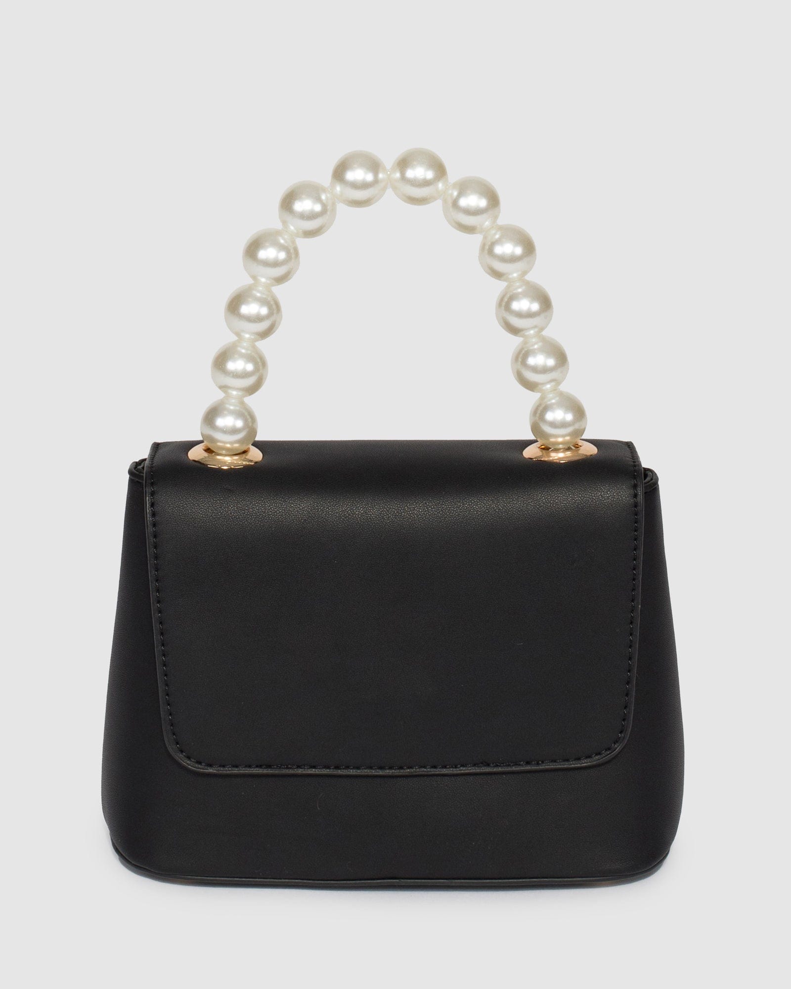 black ashy pearl handle mini bag 30070389178440