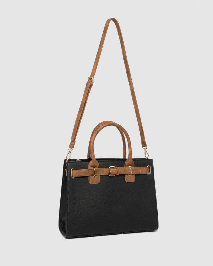 Colette by Colette Hayman Black Athena Belt Tote Bag