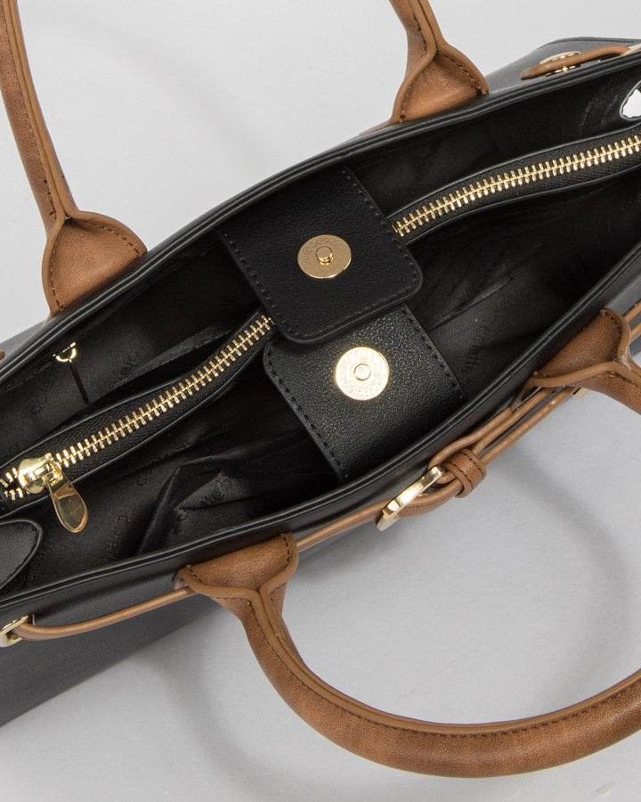 Colette by Colette Hayman Black Athena Belt Tote Bag