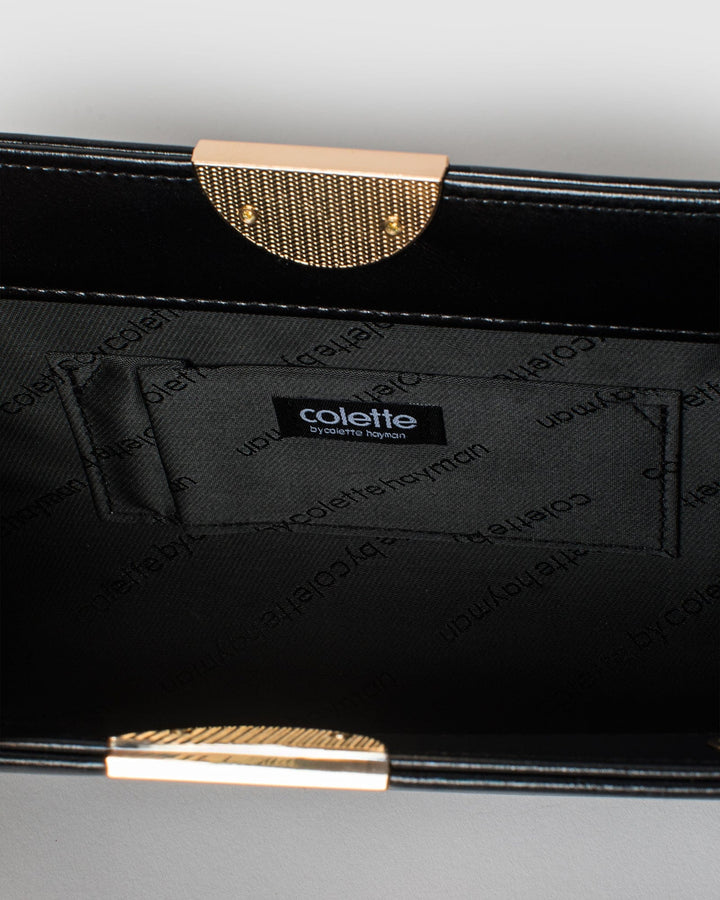 Colette by Colette Hayman Black Carlie Clutch Bag