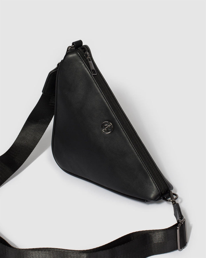 Colette by Colette Hayman Black Deena Triangle Crossbody Bag