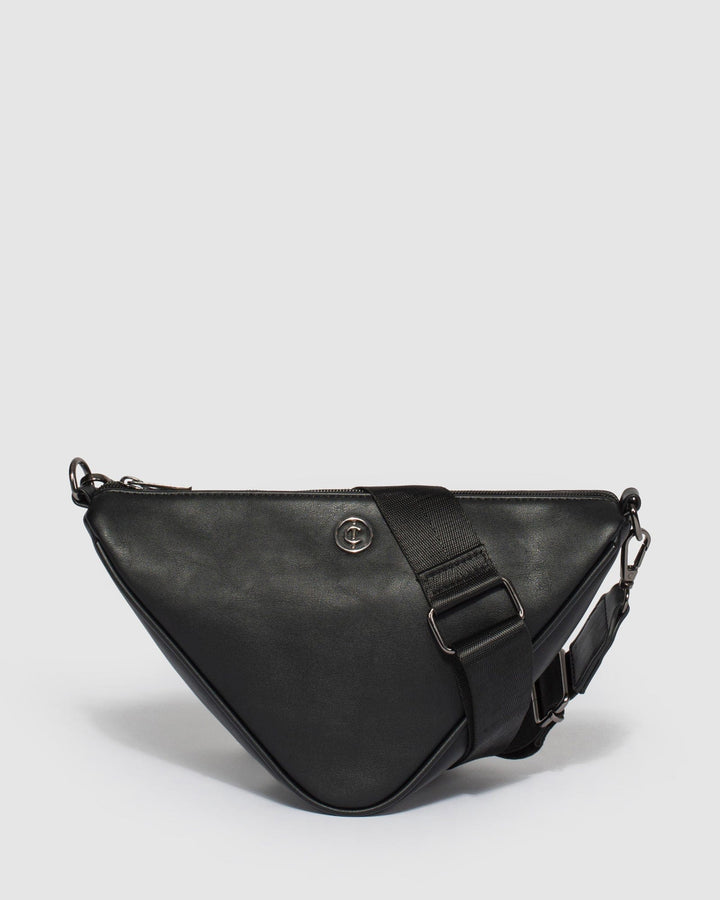 Colette by Colette Hayman Black Deena Triangle Crossbody Bag