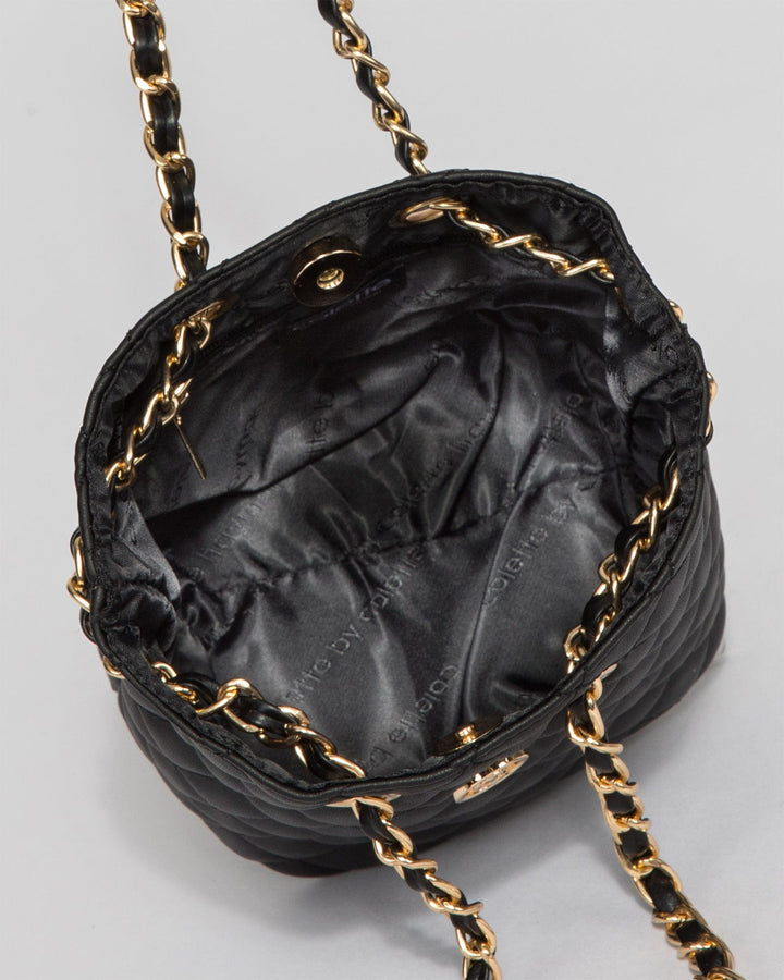 Colette by Colette Hayman Black Destiny Mini Bucket Bag