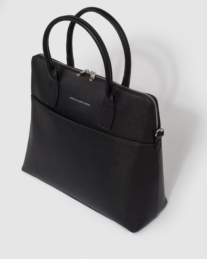 Colette by Colette Hayman Black Dominique Laptop Bag