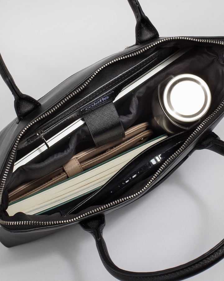 Colette by Colette Hayman Black Dominique Laptop Bag