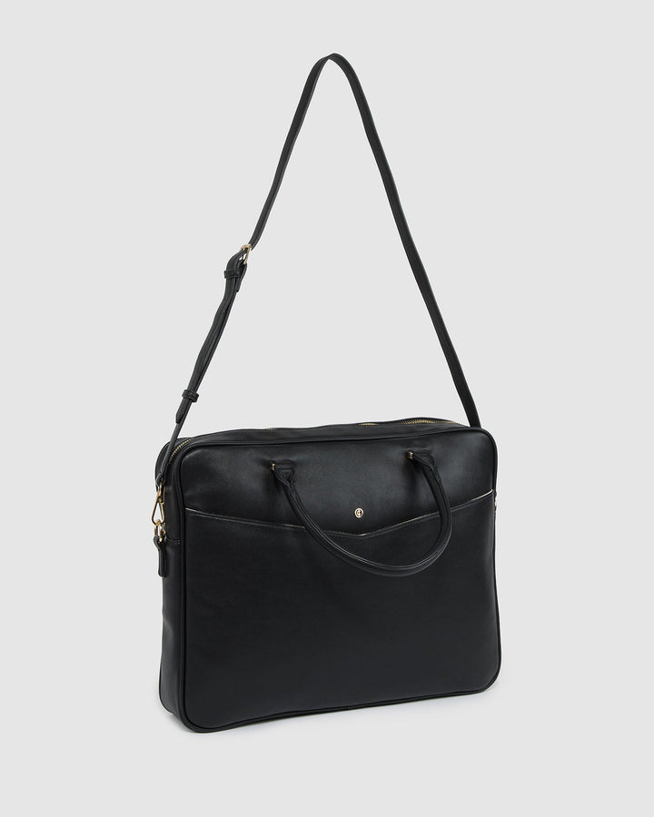 Colette by Colette Hayman Black Jessica Handle Laptop Case