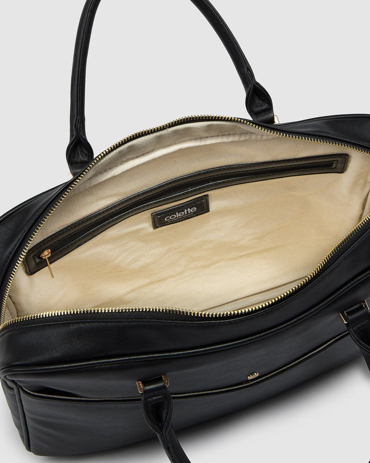 Colette by Colette Hayman Black Jessica Handle Laptop Case