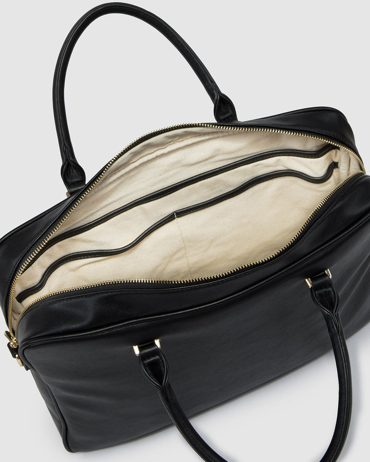 Colette by Colette Hayman Black Jessica Handle Laptop Case