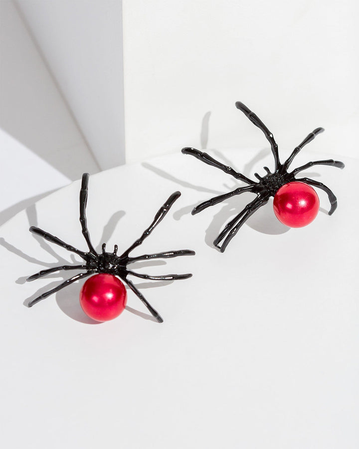 Colette by Colette Hayman Black Large Spider Stud Earring