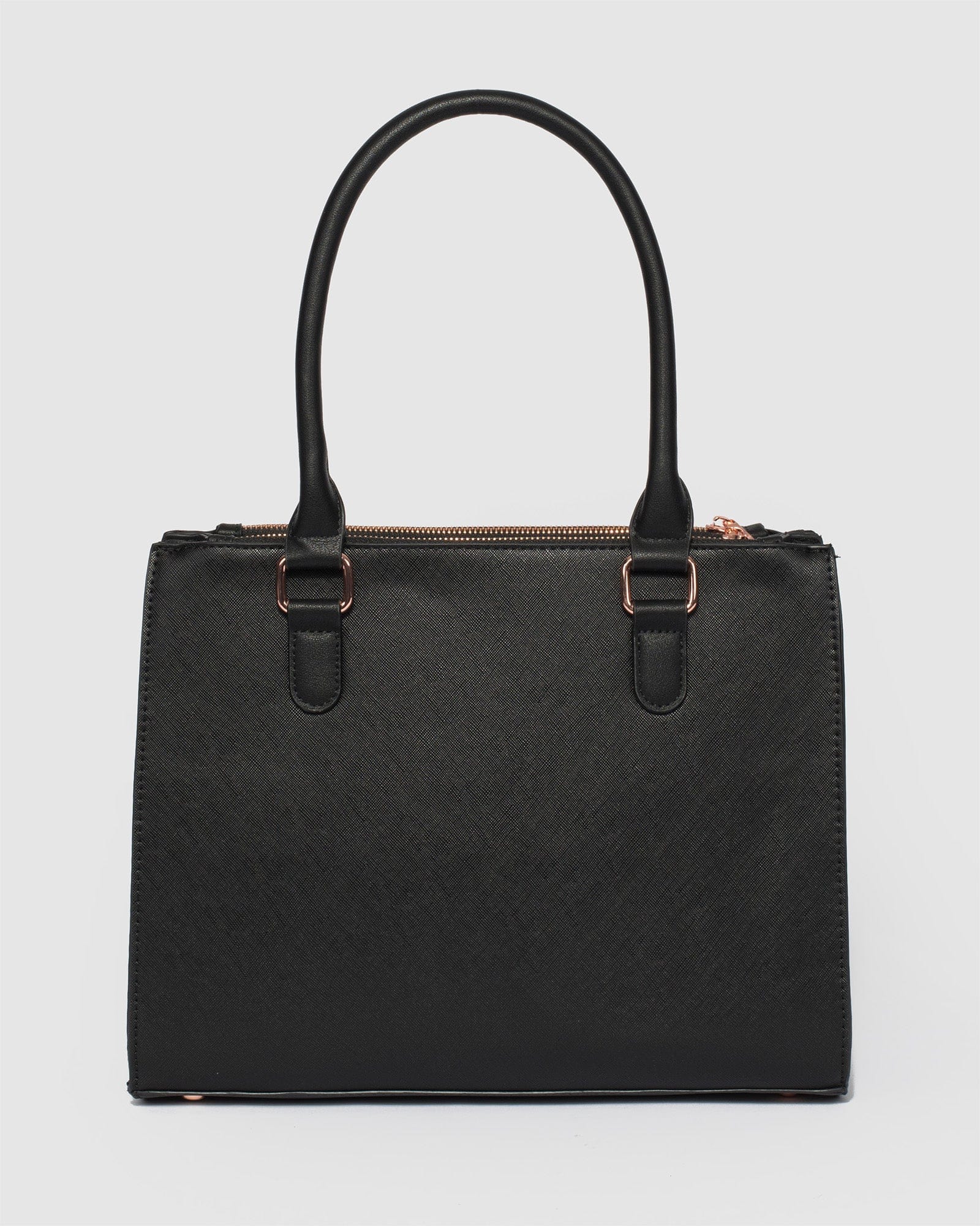 Black Lucy Square Hardware Tote Bag Online