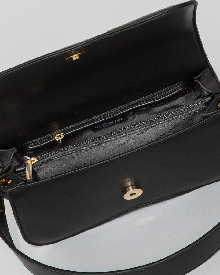 Colette by Colette Hayman Black Macy Shoulder Bag