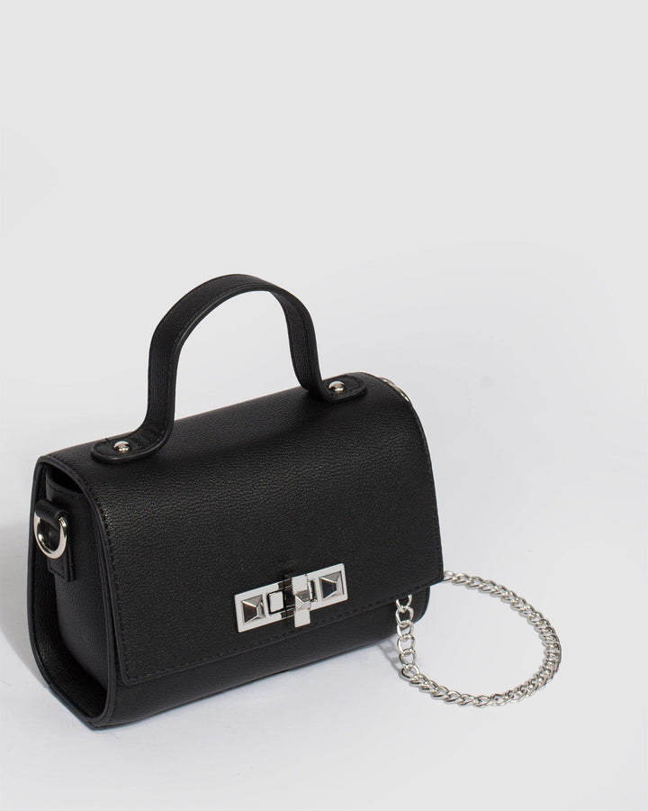 Colette by Colette Hayman Black Milo Stud Hardware Mini Bag