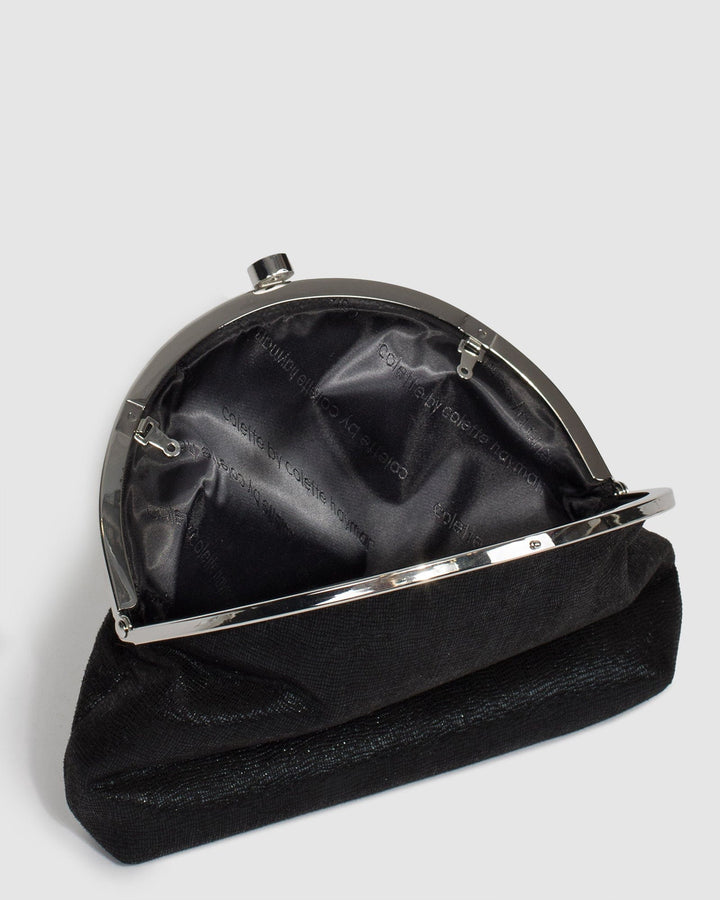 Colette by Colette Hayman Black Mona Clutch Bag