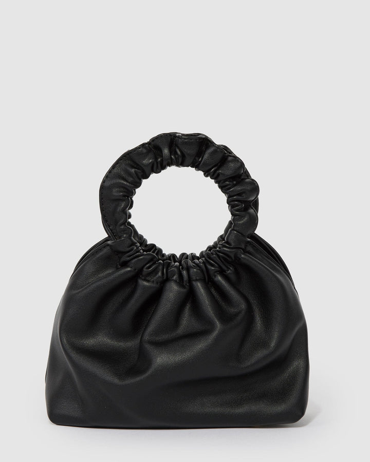 Colette by Colette Hayman Black Narelle Scrunch Handle Bag