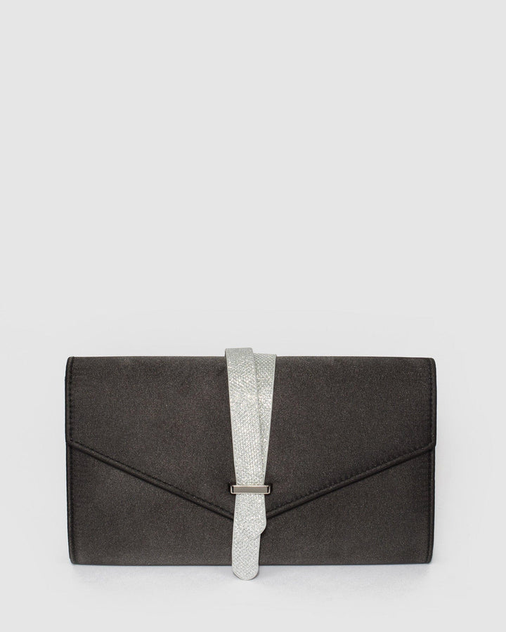 Colette by Colette Hayman Black Sophia Envelope Clutch Bag