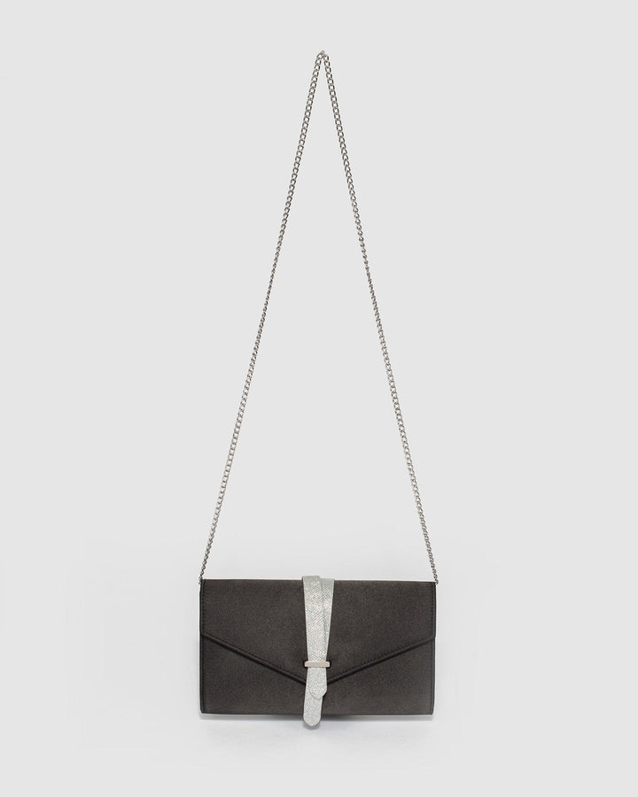 Colette by Colette Hayman Black Sophia Envelope Clutch Bag