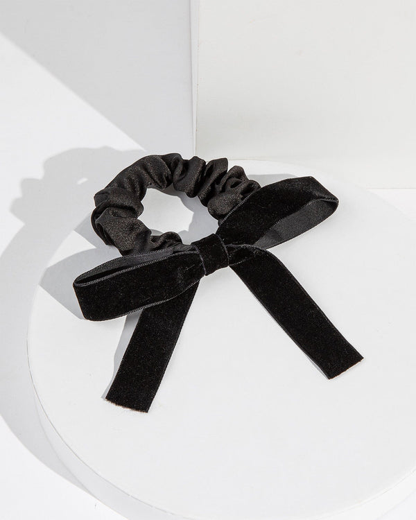 Colette by Colette Hayman Black Velvet Bow Hair Tie